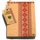 Блокнот на спирали А5 70л. Kirisketch картон 2мм, Вышиванка красная BKP-122001-UK