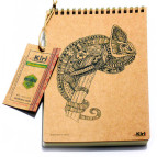 Блокнот на спирали А5 70л. Kirisketch картон 2мм, Хамелеон BKP-122003-AN