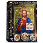 Алмазная живопись мозаика по номерам на холсте 20*30см DankoToys DT DM-02-05 Икона Иисус