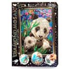 Алмазная живопись мозаика по номерам на холсте 20*30см DankoToys DT DM-02-10 Панды