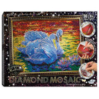 Алмазная живопись мозаика по номерам на холсте 30*40см DankoToys DT DM-01-02 Лебеди
