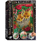 Алмазная живопись мозаика по номерам на холсте 30*40см DankoToys DT DM-01-08 Лисы