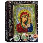 Алмазная живопись мозаика по номерам на холсте 30*40см DankoToys DT DM-01-09 Икона Богоматерь