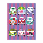 Картина раскраска по  номерам на холсте - 35*45см Rosa +GiftBox Premium N0001349 Hippy buses