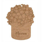 Заготовка для декорирования Rosa Talent ДВП 5шт Букет цветов-2 7,8*10*0,3см 2809031