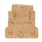 Заготовка для декорирования Rosa Talent ДВП 5шт Чемодан 8*8*0,3см 2809022