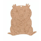 Заготовка для декорирования Rosa Talent ДВП 5шт Медведь 8*9*0,3см 2809024