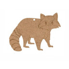 Заготовка для декорирования Rosa Talent ДВП 5шт Енот 10*7,5*0,3см 2809025