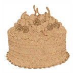 Заготовка для декорирования Rosa Talent ДВП 5шт Торт 9*9*0,3см 2809040