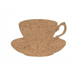 Заготовка для декорирования Rosa Talent ДВП 5шт Чашка на блюдечке 7,2*5*0,3см 2809042