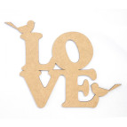 Заготовка для декорирования надпись Rosa Talent (МДФ) LOVE 25*20см 287008