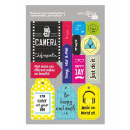 Высечки из картона Rosa Talent самоклеющие набор Be in color 1 12,8*20см 9406081