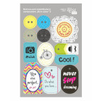 Высечки из картона Rosa Talent самоклеющие набор Be in color 2 12,8*20см 9406082