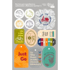 Высечки из картона Rosa Talent самоклеющие набор Make your journey 2 12,8*20см 9406096