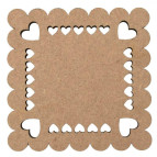 Набор подставок для чашек 2шт квадратные МДФ Rosa Talent 10*10см Love-1 286006