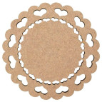 Набор подставок для чашек 2шт круг МДФ Rosa Talent d10 Love-2 286007