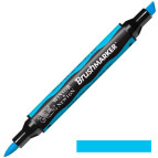 Маркер перманентный BrushMarker Winsor and Newton двусторонний B137 Небесно-голубой 0204621