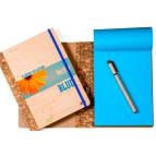 Блокнот А5 140л. Kirisketch Дерево, Цветы, Синий чистый блок + ручка 222040