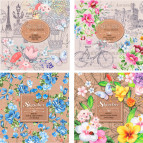 Блокнот 20*20 см 36листов Мандарин чистые листы (дизайн 16307-16310) ТР32/1