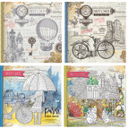 Блокнот 20*20 см 36листов Мандарин чистые листы (дизайн 16311-16314) ТР32/2