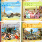 Блокнот 20*20 см 36листов Мандарин чистые листы (дизайн 16315-16318) ТР32/3