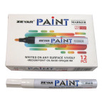 Маркер краска перманентный Paint Zeyar Белый ZP1501