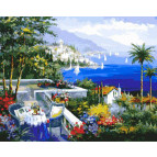 Картина раскраска по  номерам на холсте 40*50см  Mariposa Q2113 Венецианское кружево