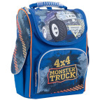 Рюкзак (ранец) школьный каркасный 1Вересня Yes 553296 Monster Truck H-11 34*26*14см