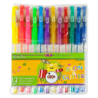 Ручки гелевые ZiBi набор 12шт Neon +  Glitter ZB.2204-99