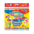 Карандаши цветные 24шт/48цв. Colorino двухсторонние трехгранные 51705