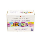 Краска акриловая для ткани Decola ЗХК Невская Палитра набор 6цв. по 20мл Модные оттенки 41411200