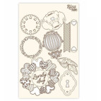 Чипборд для скрапбукинга 130*200 мм Floral Poem 1 белый 94232034