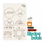 Чипборд для скрапбукинга 126*200 мм Recipe book 1 белый 94232067