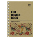 Блокнот на спирали А6 80л. Школярик Student Крафт чистый лист А6-SC-080-972/942