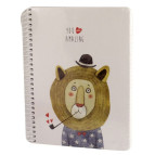 Блокнот на спирали В6 120л. Школярик Student в клетку B6-SC-120-967K