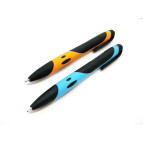Ручка шариковая Vinson Free soft touch 1008 автоматическая, пишет синим 1,0мм, корпус ассорти