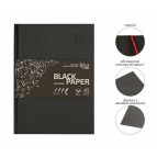 Блокнот для набросков А5 14,8*21см Rosa Studio 80г/м 96л. черные листы 16R5008