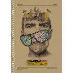 Тетрадь на спирали А5 96л. ШКОЛЯРИК Student Крафт в клетку А5-SC-096-965К