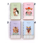 Блокнот на спирали 8,9*14,6см 80л. с аппликацией №116/А-381