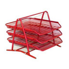 Лоток для бумаги горизонтальный металлический Сетка 3-ярусный 2014