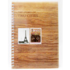 Тетрадь на спирали А5 48л. пластиковая обложка Лидер Cities 77362 в клетку