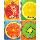 Тетрадь на спирали А5 60л. ТВП обложка Лидер Fresh 701 в клетку