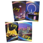 Тетрадь А4 80л. ТВП обложка Лидер 909 в клетку