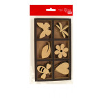 Заготовка для декорирования Rosa Talent (МДФ) 18шт Асорти-1 10,2*17,4*2,4см 2809049