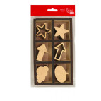 Заготовка для декорирования Rosa Talent (МДФ) 18шт Асорти-3 10,2*17,4*2,4см 2809051