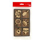 Заготовка для декорирования Rosa Talent (МДФ) 18шт Для девочек 15,5*9,5*2,5см 2809054