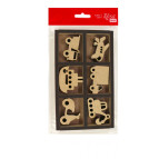 Заготовка для декорирования надпись Rosa Talent (МДФ) 18шт Для мальчиков 15,5*9,5*2,5см 2809053