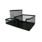 Подставка канцелярская металл сетка 205x105x100мм цвета в ассортименте 9058/9128/3689/2080