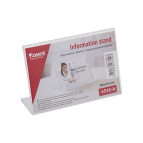 Табличка информационная односторонняя 88*59мм прозрачный Axent 4535-A