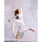 Картина раскраска по  номерам на холсте 40*50см Babylon VP792 Вдохновение